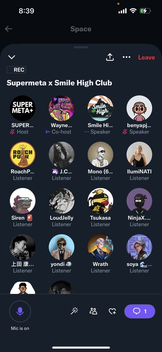 Thank you for hosting us <a href="/supermetaplus_/">SUPERMETA+ (hibernating)</a> 🥦❤️ Giving away WL to attendees of our AMA with SM+ just now - and random followers who comment below with 🥦

#smilehighnft