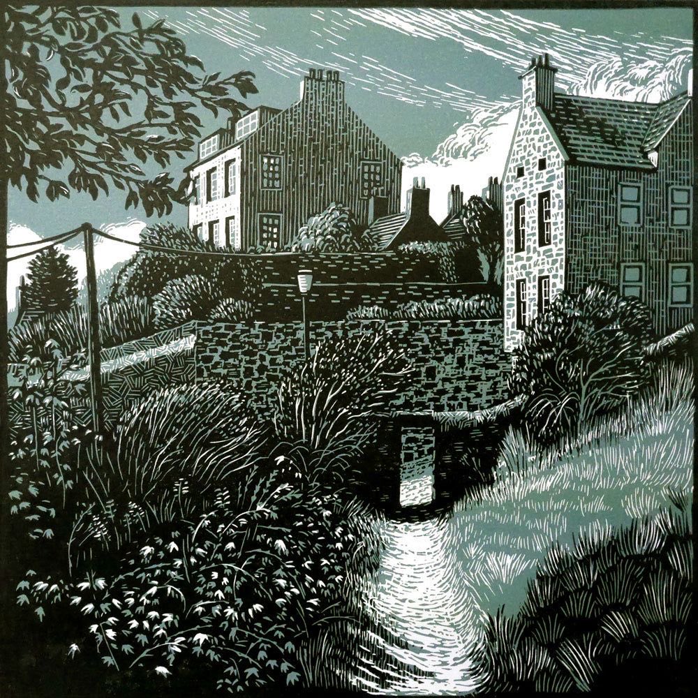 Bryan Angus (Scottish) 
Linoprints.
He didn’t set out on his arty journey to create pieces in this genre, but when he started linoprinting  he became hooked  and now it’s almost an obsession.  He’s very good too.  This is amazing.