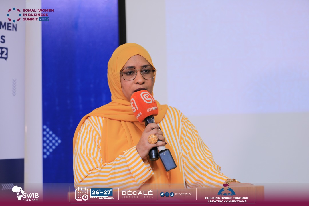 SWIB_Forum's tweet photo. "We need to have women at the decision table, at the heart of policies, programs and pandemic recoveries. We can’t do that without women and girls." @basma_amir Deputy Mayor of Social Affairs &amp; Public Awareness at Mogadishu Municipality.

#SWIBS2022 
#letsTalkBusiness https://t.co/tqeJEShB9t