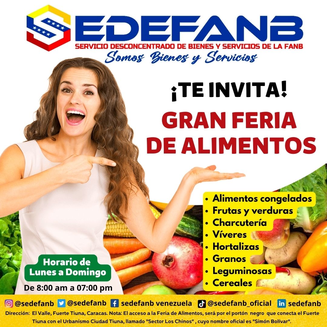 #feriadealimentos #fuertetiuna #sedefanb #caracas #venezuela