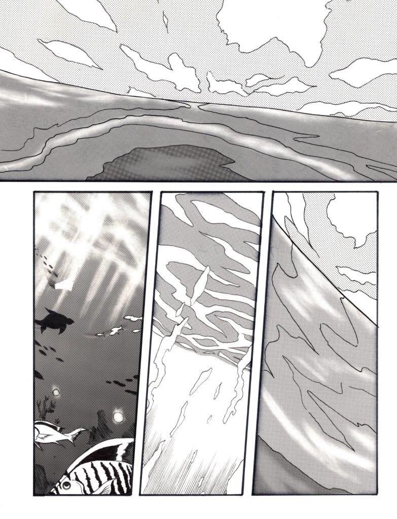 kaichou1129's tweet image. 過去漫画
「自由の海」(1/8)
飛魚の少女アビアと、相棒サヴの冒険を描いた海底ファンタジー。
(※大学時代「連載漫画の第1話を描け」と言う課題授業で制作)