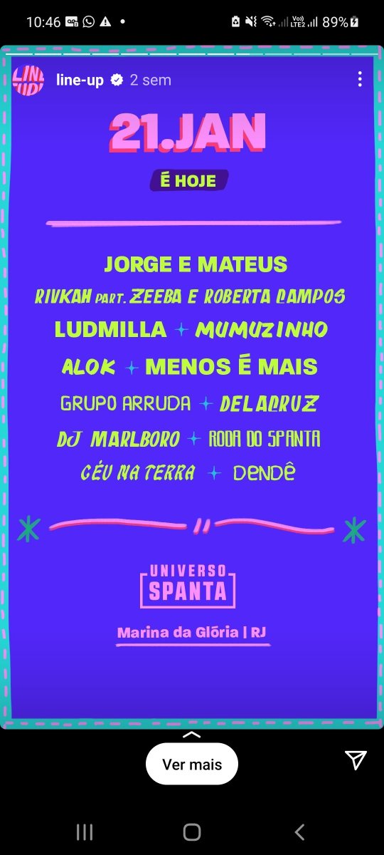 ⚠️ Vendo 2 ingressos pra #UniversoSpanta dia 21 de Janeiro  #ludmilla <a href="/ludmilla/">LUDMILLA</a>  #jorgeemateus #alok #mumuzinho #menosemais