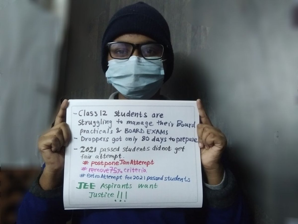 GuptaHinav's tweet photo. Bihar board exam date : 1st Feb 2022
JEE mains : 31st Jan onwards.
What should be our priority?
#Answersusjeemains
#JEEAfterBoards @PMOIndia @EduMinOfIndia https://t.co/XQkGfVXHFf
