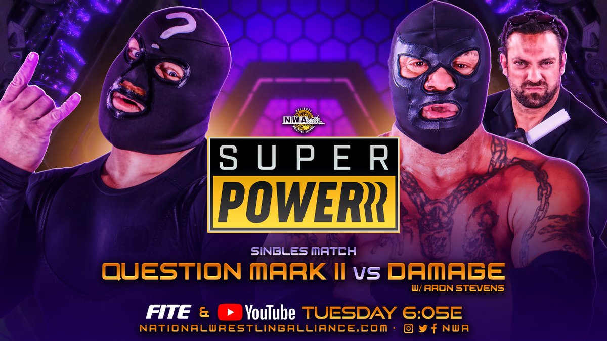 Triller_TV's tweet photo. 🛑The @NWA will let the action do the talking on a #SuperPowerrr edition of #NWAPowerrr TONIGHT at 6:05pm ET.
Watch on #FITE with NWA ALL ACCESS👀
👉🏼 https://t.co/O26g7c0nvY https://t.co/Vfvi7K9puK
