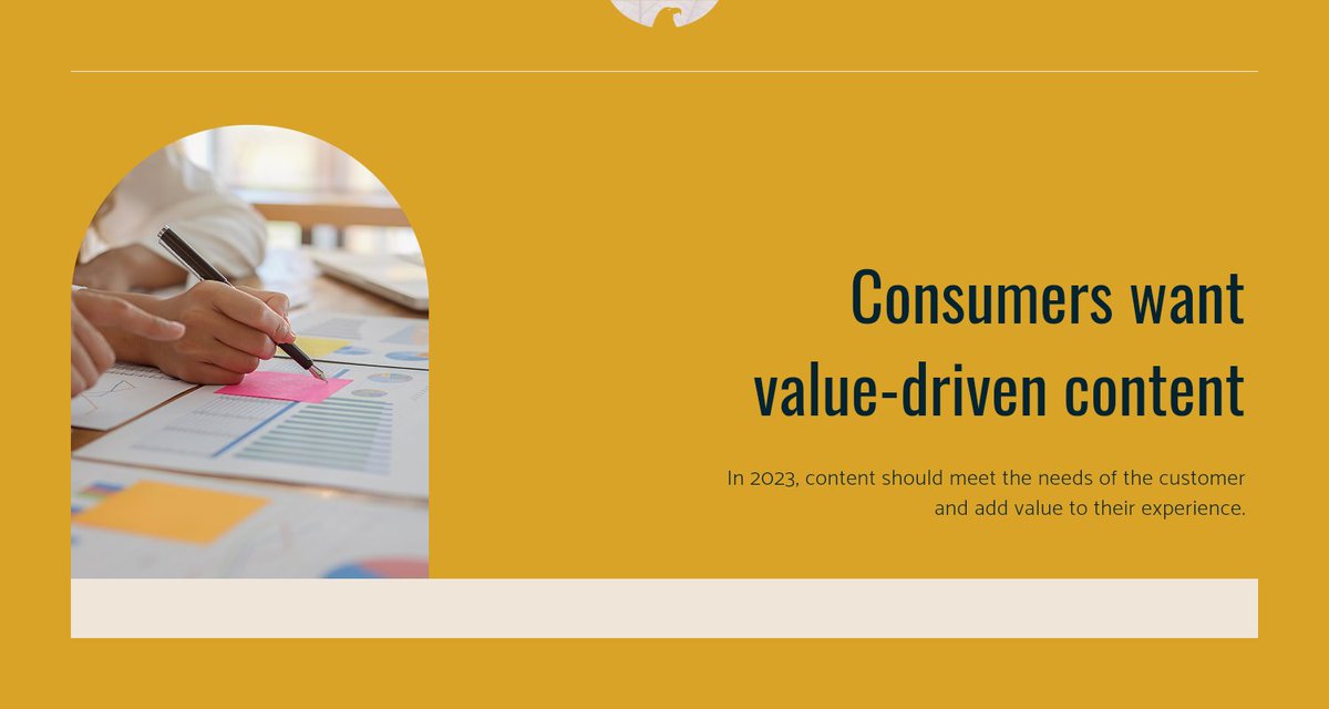 Stop creating content that no one consumes. In 2023, content should meet the needs of the customer and add value to their experience. 

#ValueDrivenContent #ContentMarketingTrends #ContentTrends #2023Trends