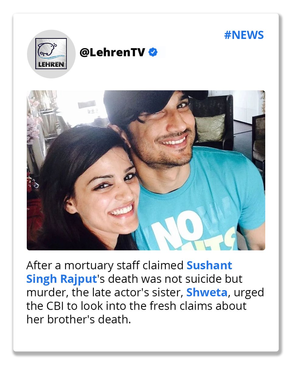 LehrenNetworks's tweet photo. #SSR #sushantsinghrajput #ssrfans #sushantsinghrajputfans #rip #ssrsuicidecase https://t.co/2gU0Zk0Kit