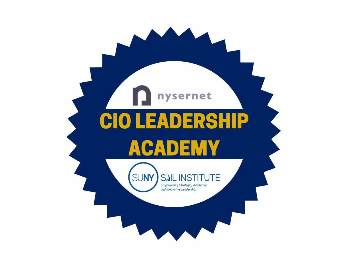 NYSERNet's tweet photo. NYSERNet has once again partnered with SUNY SAIL Institute to provide a semester-long custom academy series of workshops to help aspiring CIOs strengthen their leadership ability. Nominate someone or self-nominate. Deadline: 12/31/22. https://t.co/eENcAacJSp @SUNYSail @NYSERNet https://t.co/GHDK3Y0QcS