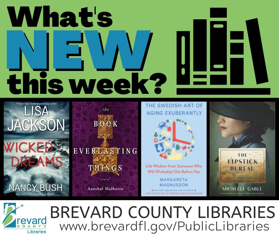 BrevLibraries's tweet photo. Give yourself the gift of reading and check out one of these new books! #BrevardLibraries #Libraries #SpaceCoast #PubDay https://t.co/kLHFe0mXXz