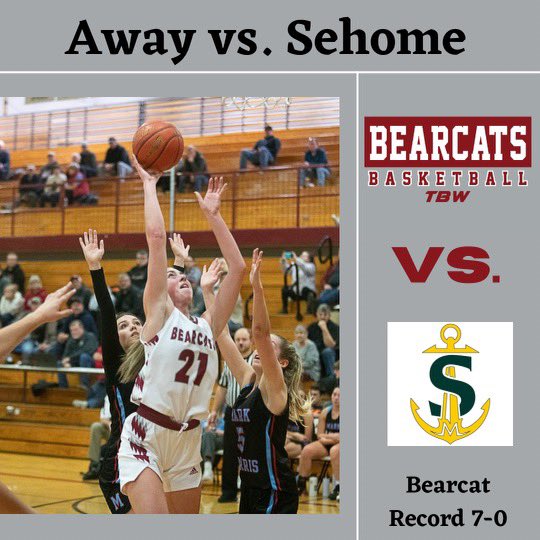Bearcats hit the road and travel to Lynden to take on Sehome today at 5:15! You can catch the game on NFHS! #TBW