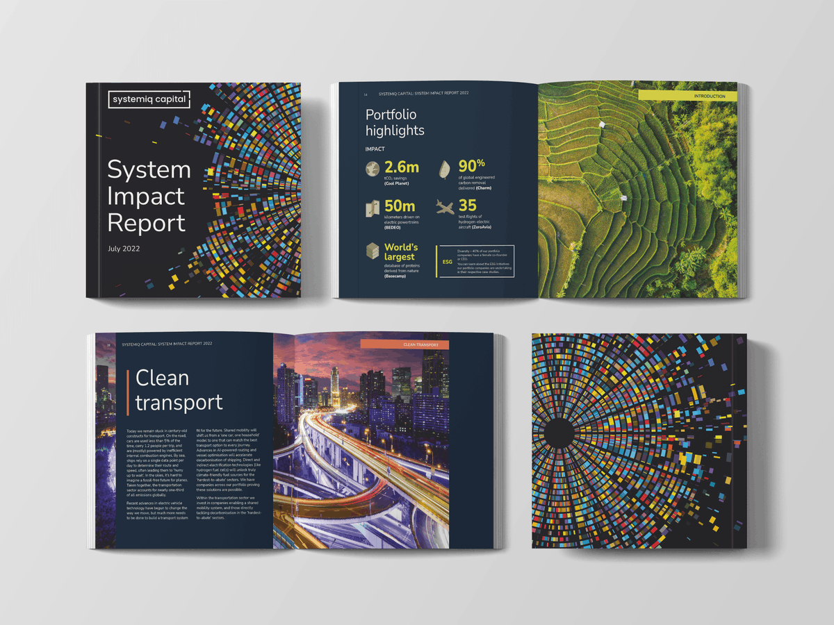 2022 Review: Systemiq Capital's Impact Report

We’re incredibly proud to have worked with Systemiq Capital on their first impact report, showcasing the fantastic work of their portfolio over the past 12 months.

Read the case study: jdjcreative.co.uk/work_projects/…

#ReportDesign #Design