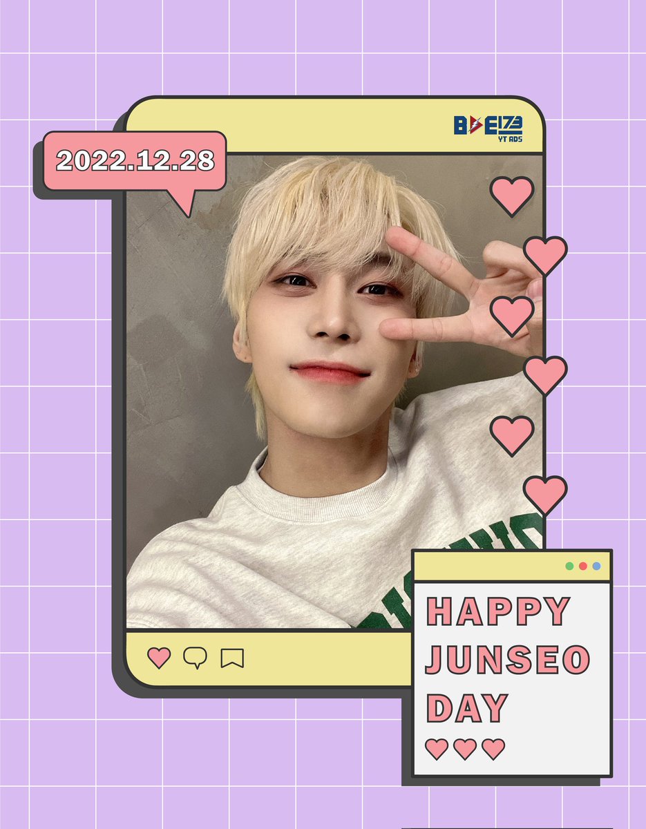 [🎂]

Happy Birthday to our talented and powerful dancer, BAE173's JUNSEO!

ELSE, please send your birthday greetings to Junseo using the ff. hashtags:

#우리사랑하는준서_생일이얌
+
#OURSUNSHINE_JUNSEO_DAY