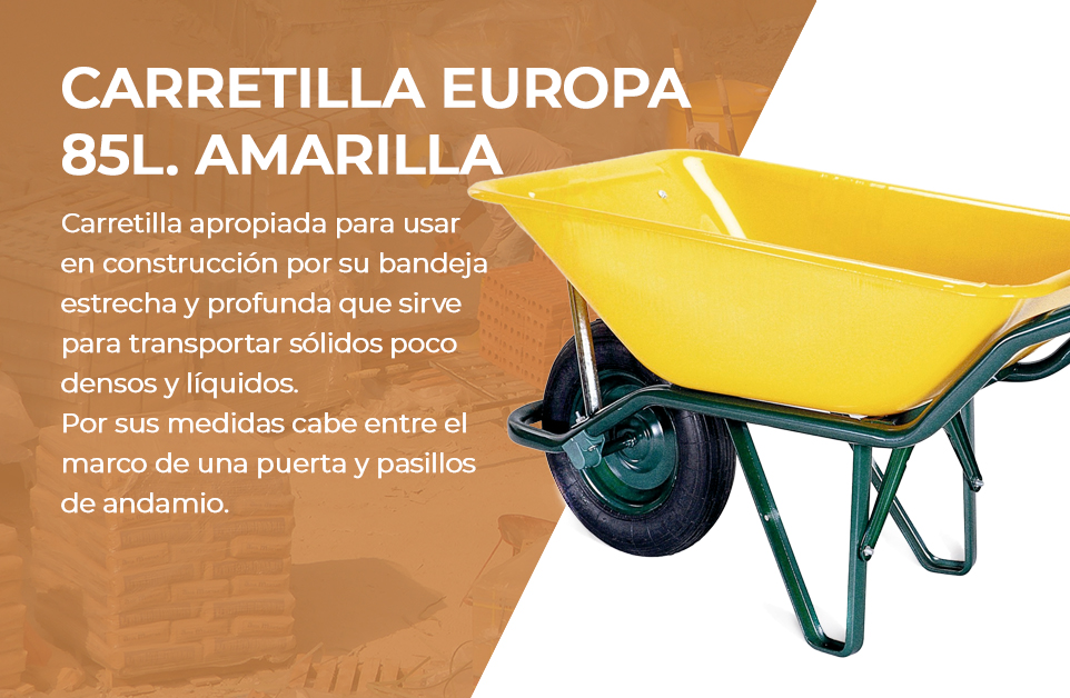 FElHorreo's tweet photo. Carretilla apropiada para usar en construcción por su bandeja estrecha y profunda que sirve para transportar sólidos poco densos y líquidos. Por sus medidas cabe entre el marco de una puerta y pasillos de andamio.
https://t.co/zffsalS1Rb
#FElHorreo #Theca https://t.co/mr6cPtmFt6