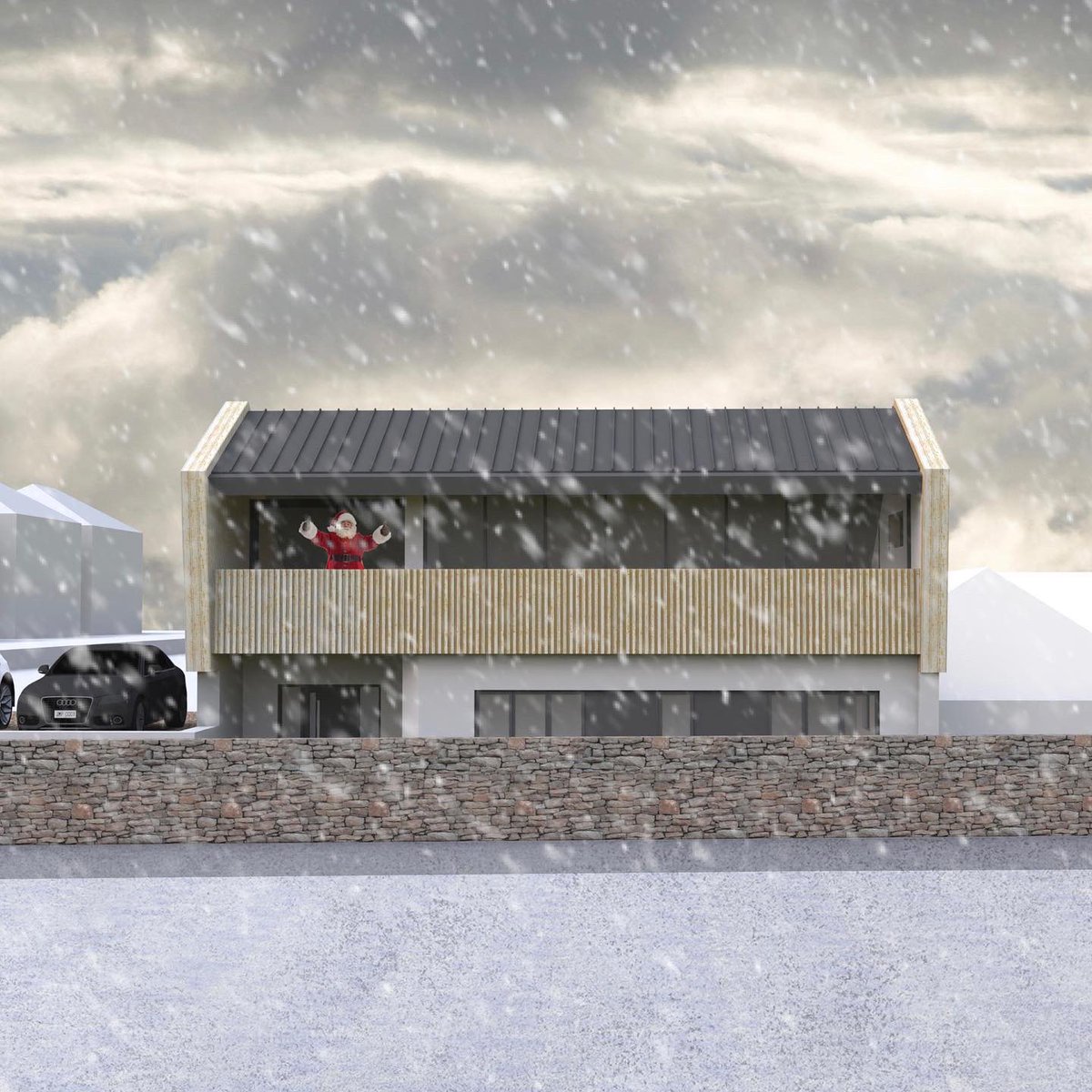 SamNolanRIBA's tweet photo. Happy Holidays Everyone!  It looks like Santa is enjoying a well-deserved break at a replacement dwelling we designed on the North Devon Coast!
 
Thanks to everyone we’ve worked with this year and look forward to catching up in the new year!
 
#HappyHolidays #happynewyear https://t.co/6FuJjoQUAj