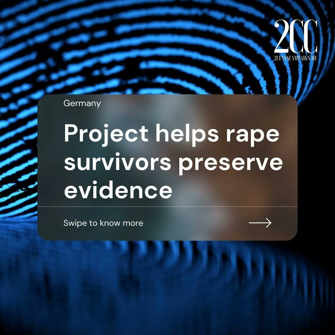 2CentsCampaign's tweet photo. In some parts of the world, including Germany, women who do not want to, or cannot, report cases of sexual assault such as rape to the police have another resort. https://t.co/YJiF85TyKo

#2CentsCampaign #sexualassault #rapesurvivor #rapeawareness #believesurvivors https://t.co/PhpZd8hPc7