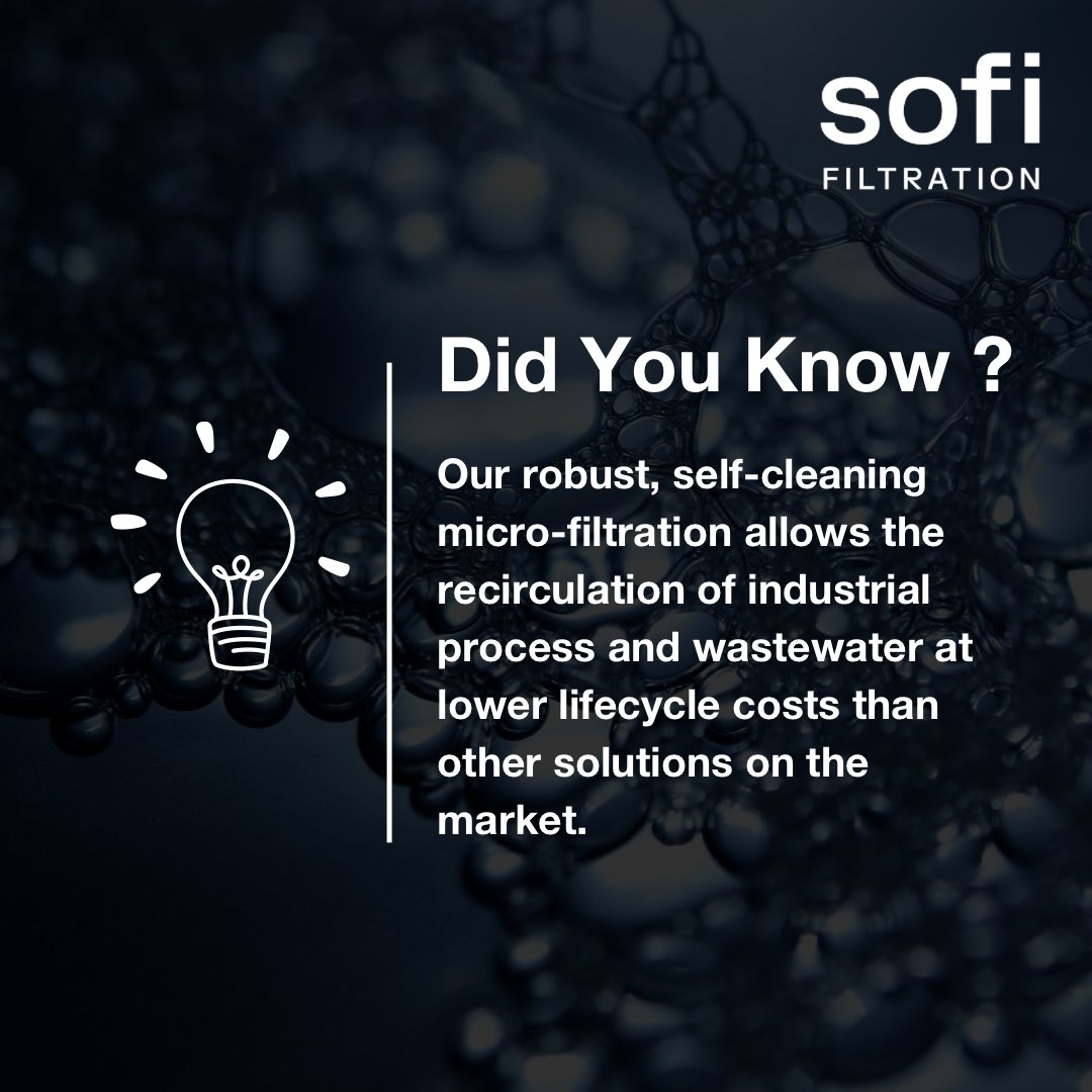 We are committed to serve our customers and communities to solve global water challenges. We are proud that Sofi has become the go-to technology when it comes to micro filtration of large amounts of water.

Reach out to us if you would like to learn more about our technology.