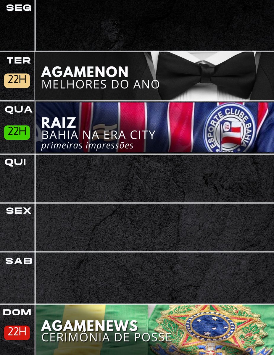podcastagamenon's tweet photo. A agenda do 45 Minutos das próximas duas semanas está definida. #Raiz, #Videoguia, #Agamenon (e suas variações) e programas especiais. Muitos deles. A turma vem pesada... e trincada! 😎 Simbora começar a nossa 10ª temporada com força total? Esperamos vocês por lá! ✅👊 https://t.co/ZfgUILeIuz