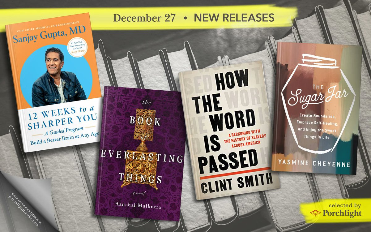 This week we’re celebrating new releases in hardcover and paperback! 
Here are the titles we’re excited about → bit.ly/new122722

Featuring:

<a href="/drsanjaygupta/">Dr. Sanjay Gupta</a>
<a href="/AanchalMalhotra/">Aanchal Malhotra</a>
<a href="/ClintSmithIII/">Clint Smith</a>
<a href="/YasmineCheyenne/">Yasmine Cheyenne</a>

#WeBelieveInBooks💡🤓📚