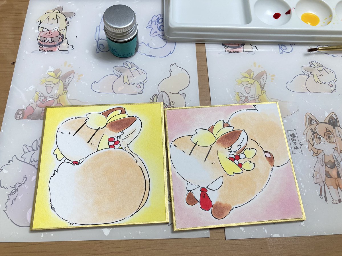 インクで塗ってこうねぇ 
