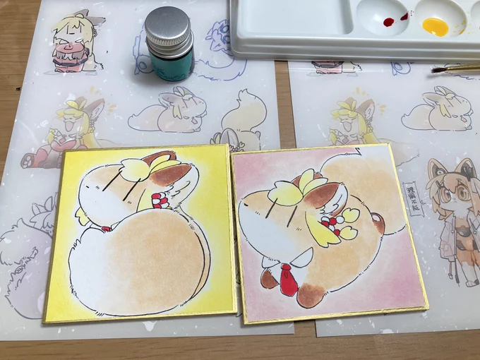 インクで塗ってこうねぇ 