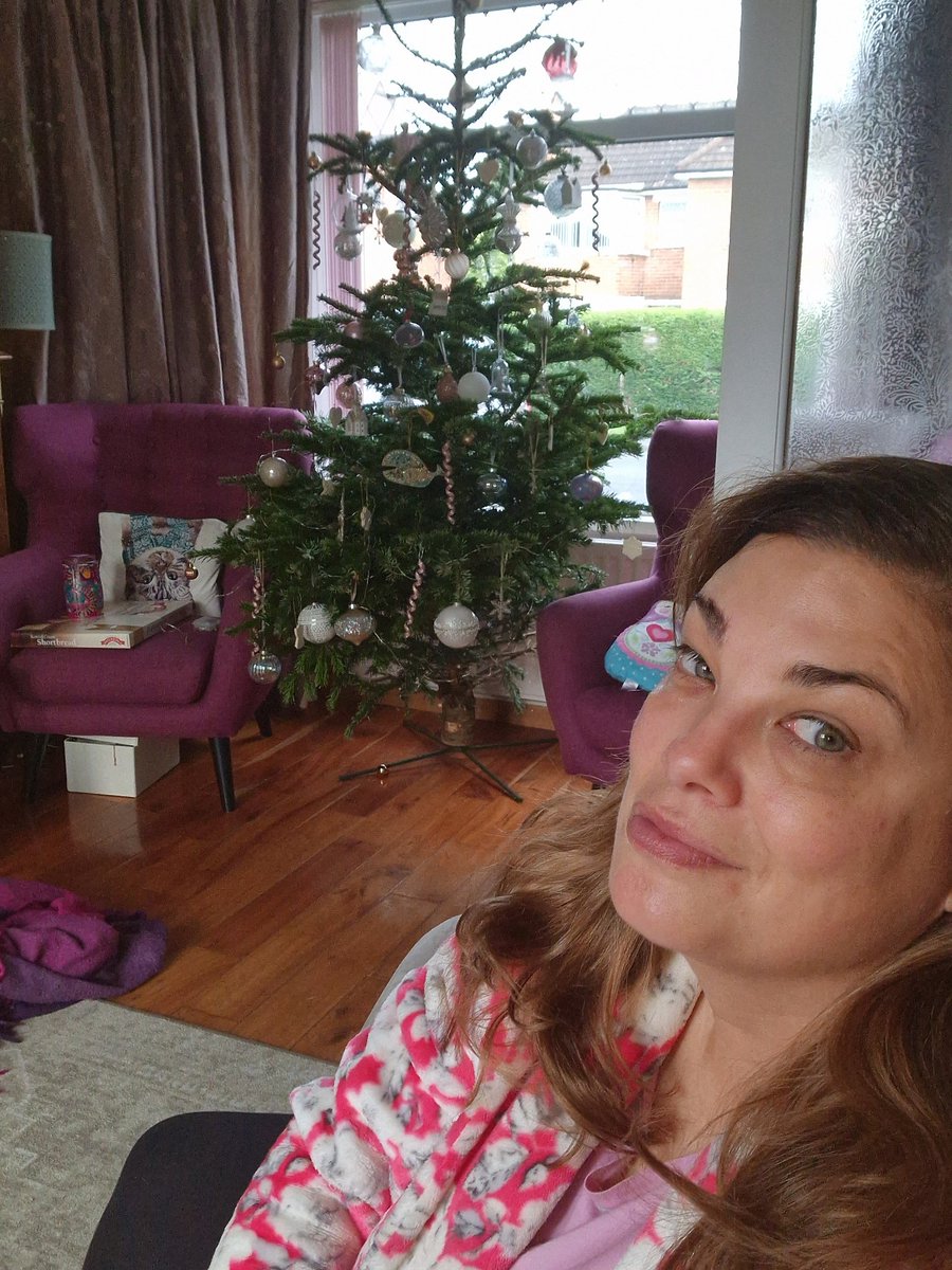 JanetHesterRobb's tweet image. Presents gone from under the tree, still in pj&apos;s 2pm. Poking through all my presents and have eaten chocolate for breakfast and lunch. Anyone else doing similar 💜