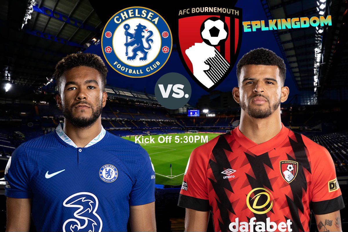 EPLKingdom's tweet photo. ⚽️ Chelsea vs Bournemouth
🏟️ Stamford Bridge
🕠 KO: 5:30pm (GMT)
📺 Bein Sports

-Chelsea have lost their last 3 PL matches played.

-Bournemouth have only won 5 points in 7 matches played this season.

#CHEBOU #CFC #AFCB https://t.co/qD6I8cIa4g
