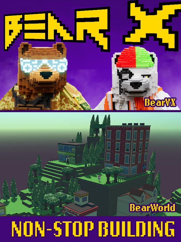seudo's tweet photo. With the recent partnership with @chainlink and the continued building of #BearWorld in @TheSandboxGame the new year for @BearX_NFT is looking very bright 🔆

🐻 ❌ 💪 !chomp

#Building
#BearX
#BearVX
#BearWorld
#BearXRewards
#BearXStrong
#NotesOfaBear https://t.co/4ebfvswyw7