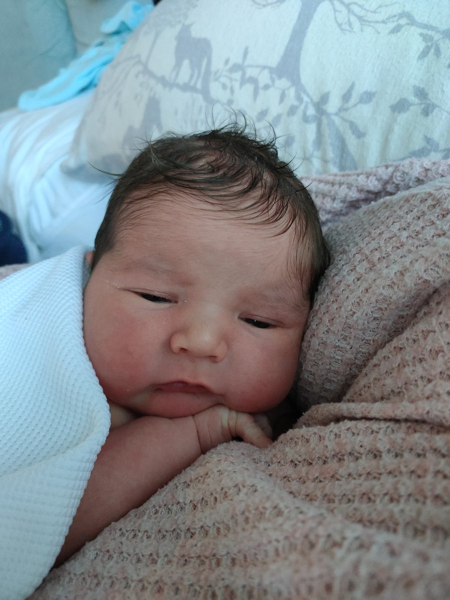 Finally getting round to catching up on #CallTheMidwife Christmas special tonight (snuggled up with this one 🥰)... Normally always a Christmas night watch but been a bit hectic this year after wee Marley arriving on the 23rd 💙