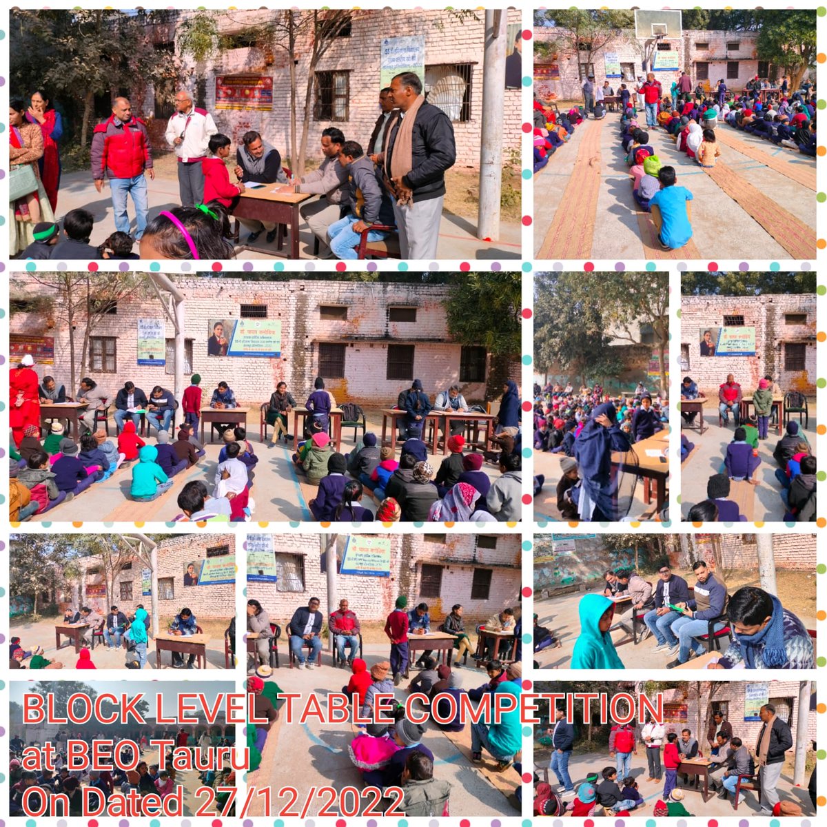 खण्ड तावडू में निपुण हरियाणा मिशन के अंतर्गत प्राथमिक कक्षाओं में पढ़ने वाले विद्यार्थियों और प्राथमिक अध्यापकों की पहाड़े और गिनती की प्रतियोगिता का आयोजन किया गया।