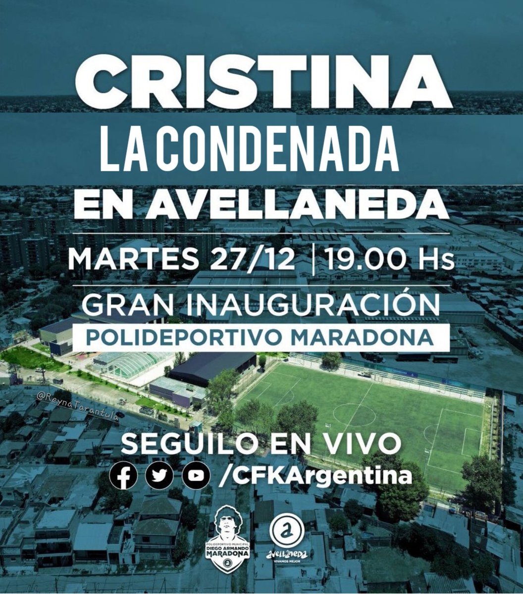 ReynaTarantula's tweet photo. @CFKArgentina #CristinaCondenada
#LaHistoriaNoTeAbsolvió
#CristinaCulpable
CULPABLEEEE https://t.co/WJYrmTsQ85