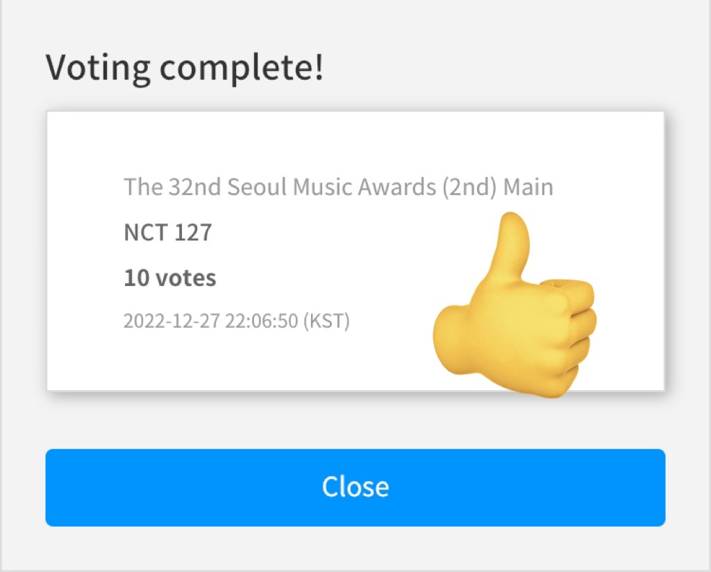 jymgmg's tweet photo. SMA voted for #NCT127
keep voting!
#onlyfor127 https://t.co/8WBFJSHDPL
