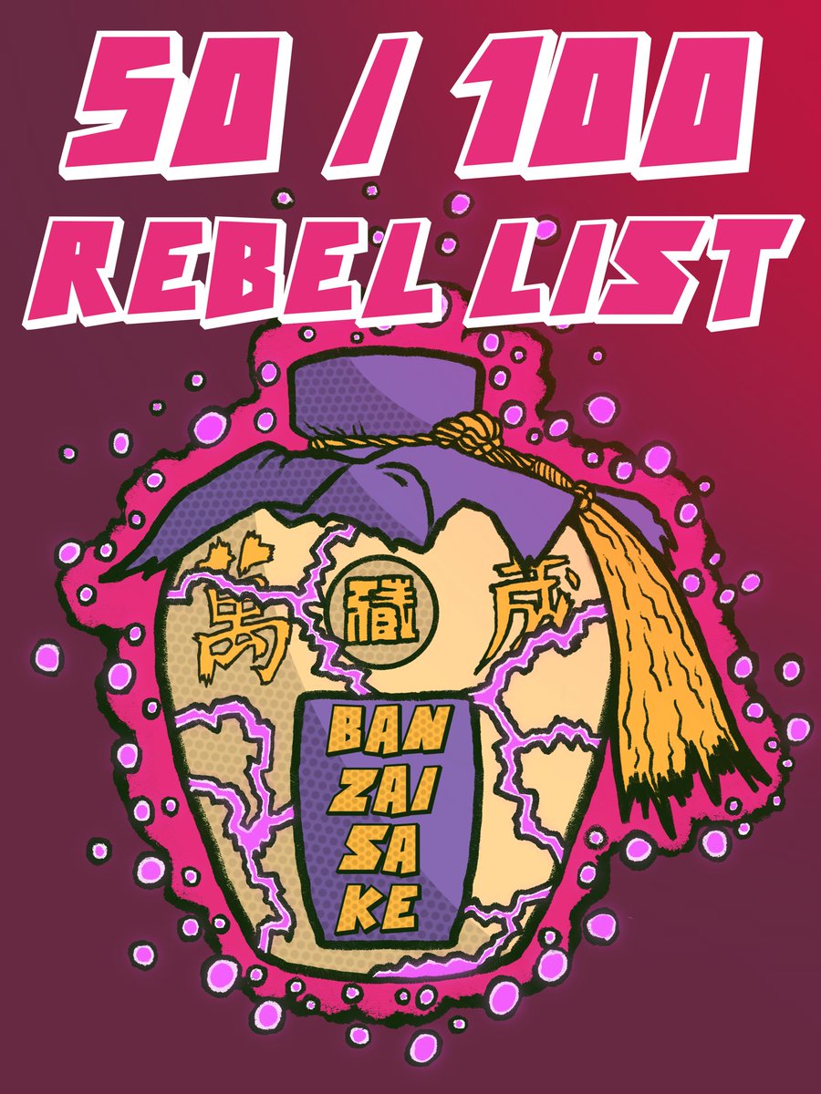 BanzaiRebelz's tweet photo. Only 50 Whitelist spots left! The magic bottle is starting to crack, and soon it will reveal the surprise that awaits the holders 🔥

Engage - 3 Rebel List ✨

#CNFT #CNFTCommunity #CNFTs #CNFTProject #CNFTCollection #NFT #NFTs https://t.co/JtfjoZ36Gk