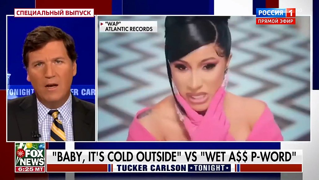 JuliaDavisNews's tweet photo. Meanwhile on Russian state TV: Tucker, Tucker and more Tucker. https://t.co/4Lzkpfr0Kf