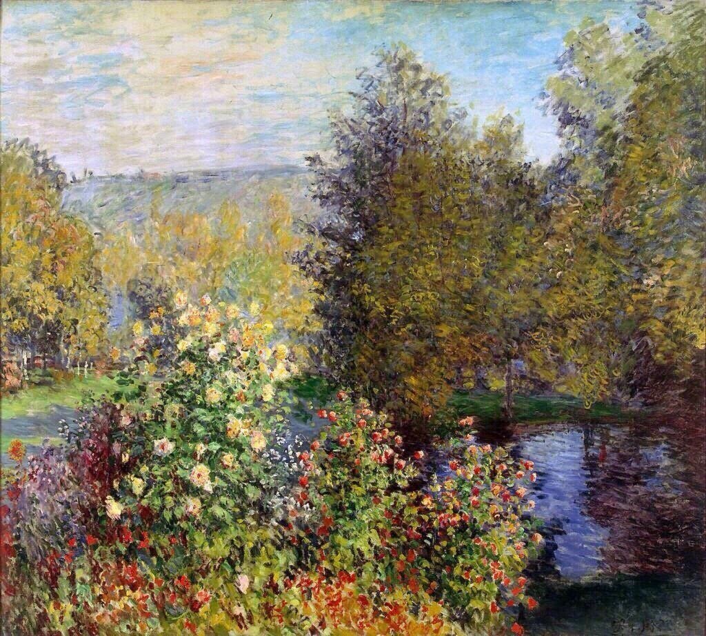 claude monet colorful gardens;