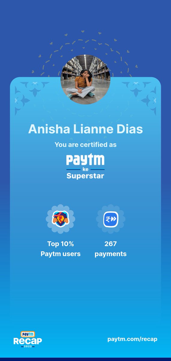 StarAniiise's tweet photo. My 2022 on @Paytm 🥳 Check out your #PaytmRecap2022 #PaytmSeUpi https://t.co/lpsB73JGtD https://t.co/FrKBzHAYXh