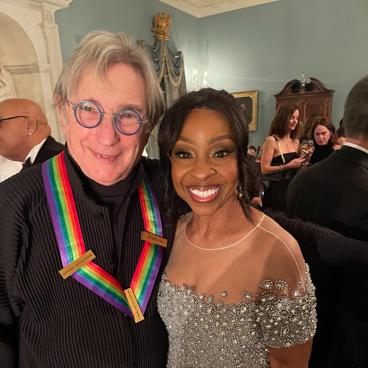 mtilsonthomas's tweet photo. I was so happy to be able to introduce 2022 @kencen Honoree @MsGladysKnight  at this year's gala, which will air on @CBStv on December 28 at 8pm ET and stream on @paramountplus. https://t.co/wDdeJyCF98