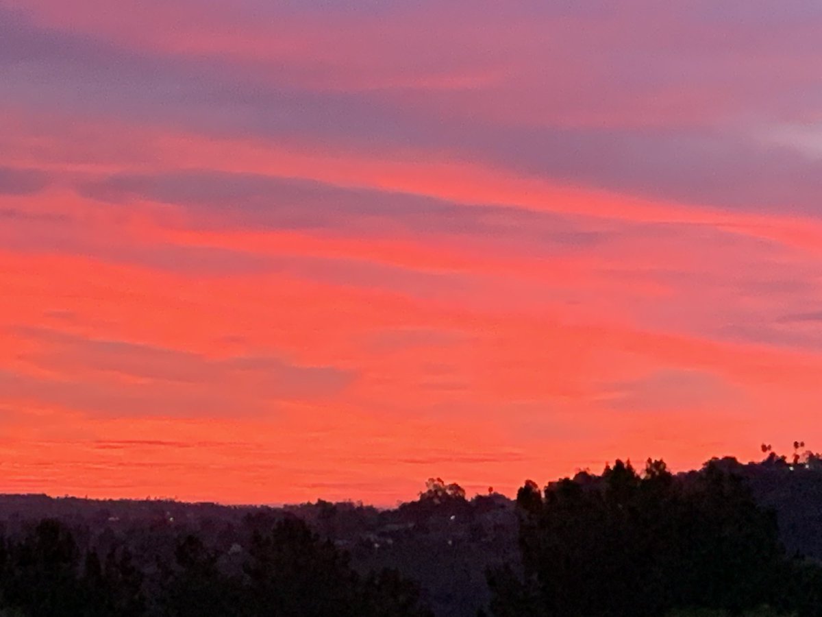 daveefreedom's tweet image. CA sunrise, one good thing from having to walk our 15 year old dog so early!