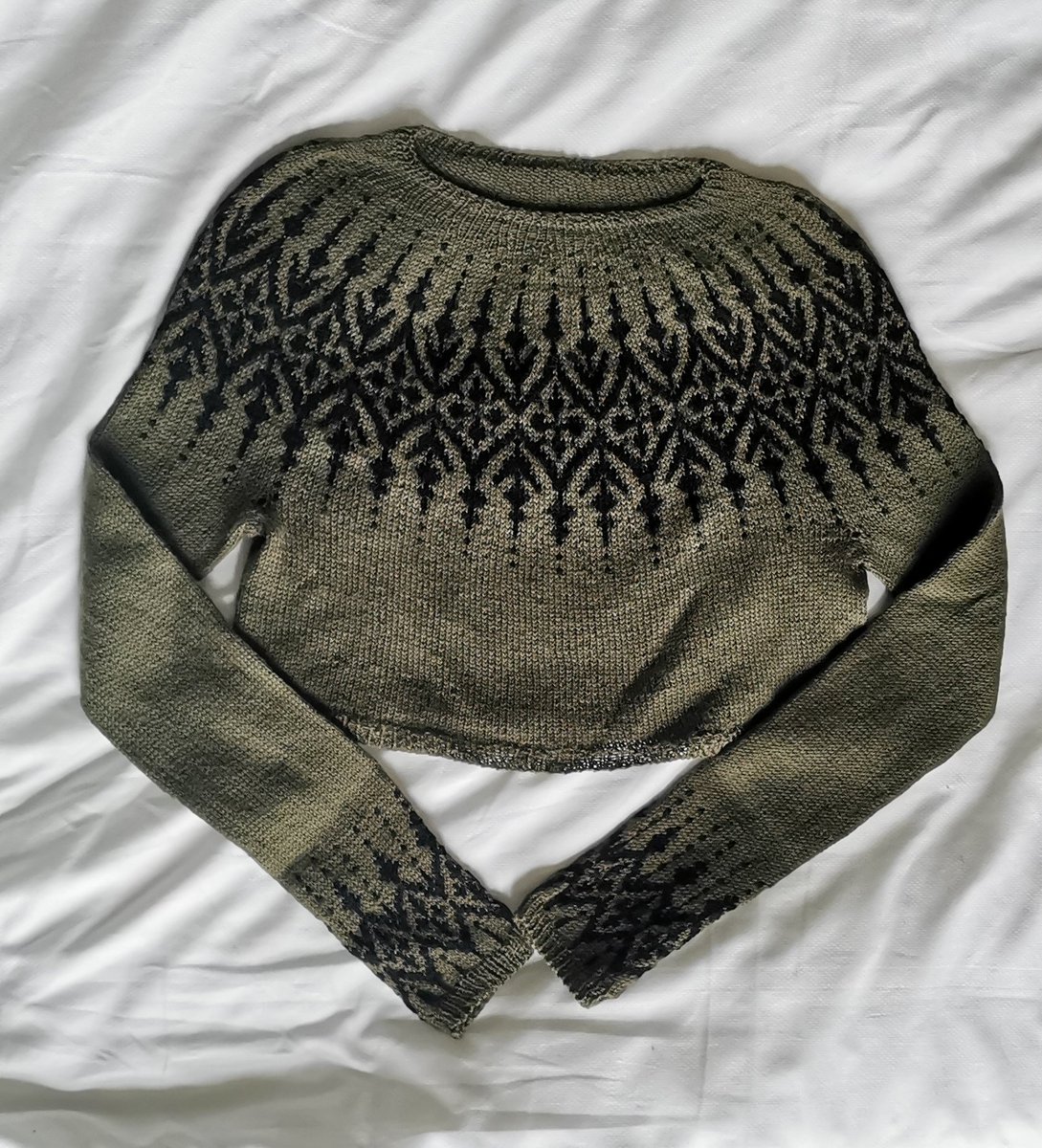 GubreLu's tweet photo. Cette année j'ai tricoté des pulls à motifs. https://t.co/ci7tC8LP3c