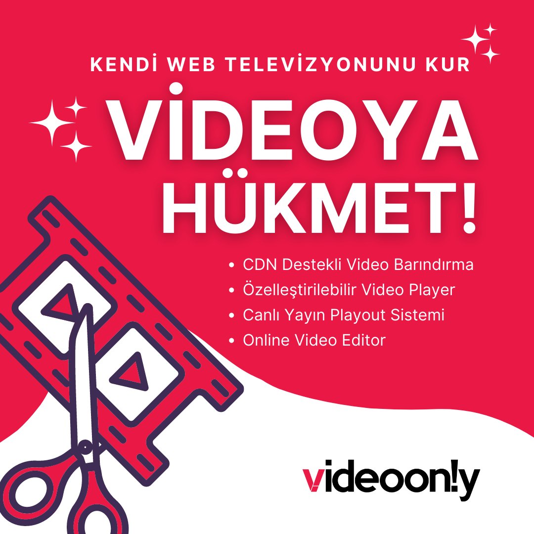 videoonlytr's tweet image. Build Your Own Web Tv, Dominate Video!
- CDN Supported Video Hosting
- Customizable Video Player
- Live Broadcast Playout System
- Online Video Editor

#videoonly #onlinevideoplatform #managevideo #broadcast #vod #videohost #livestream #ott #iptv #webtv
