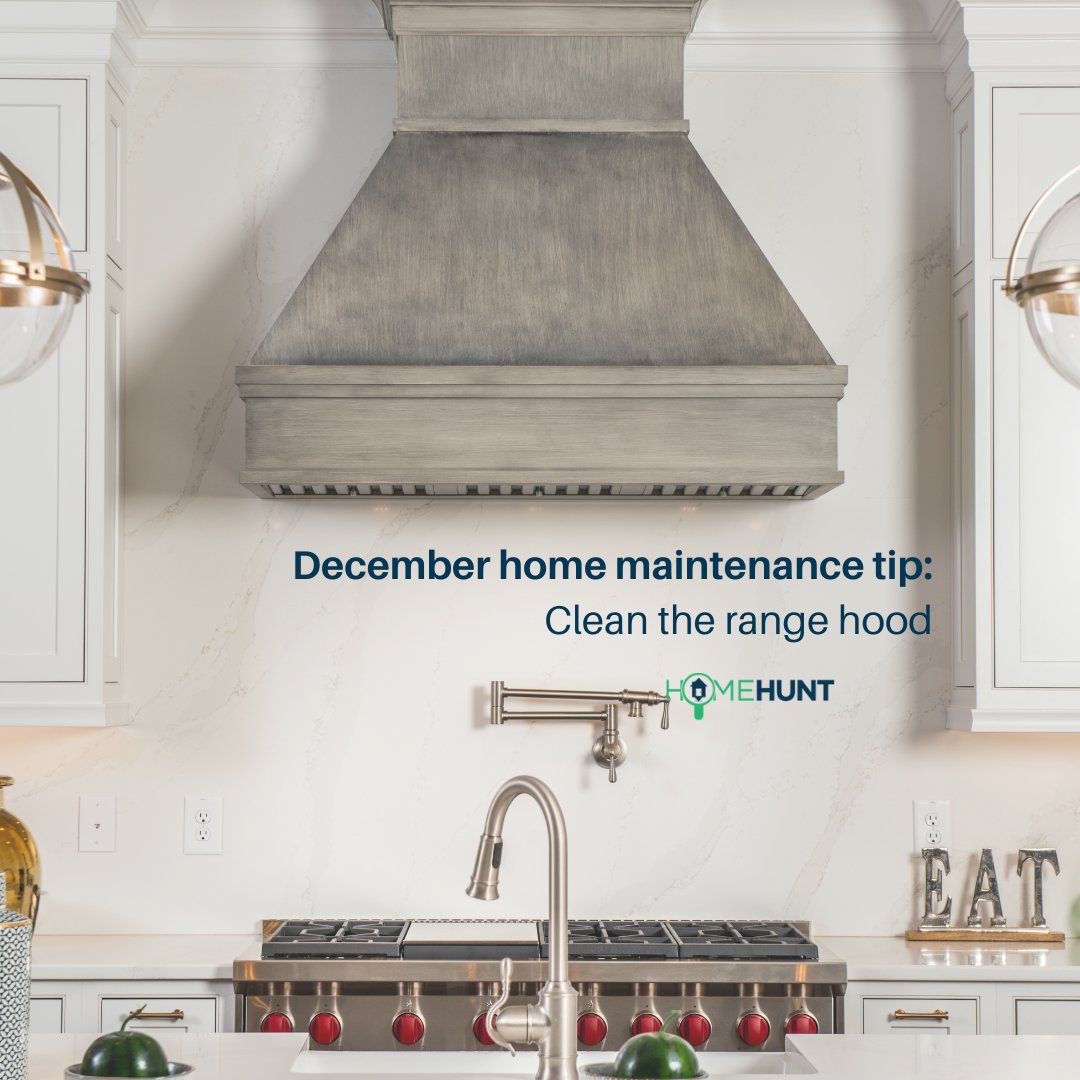 beahomehunter's tweet image. The stove and oven tend to get a lot more use in the winter than in other seasons. Grease, dust, oil, &amp;amp; other gunk can build up inside over time, decreasing the hood&apos;s efficiency, &amp;amp; increasing the wear and tear of the components. 

#homehunt #beahomehunter #cleanyourhood #tips