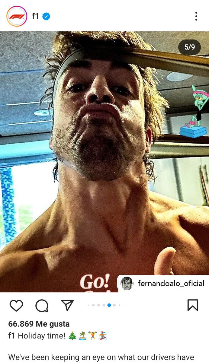 Lloro con este post que acaba de poner la F1. "Holiday Time". Todos los pilotuchos vagueando y el cuarentón con pescuezo de T-Rex haciendo de las suyas.