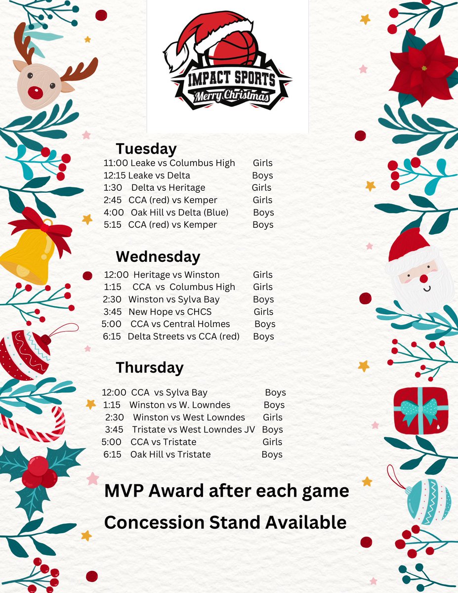 Our Tournament starts today at Columbus Christian Academy!!