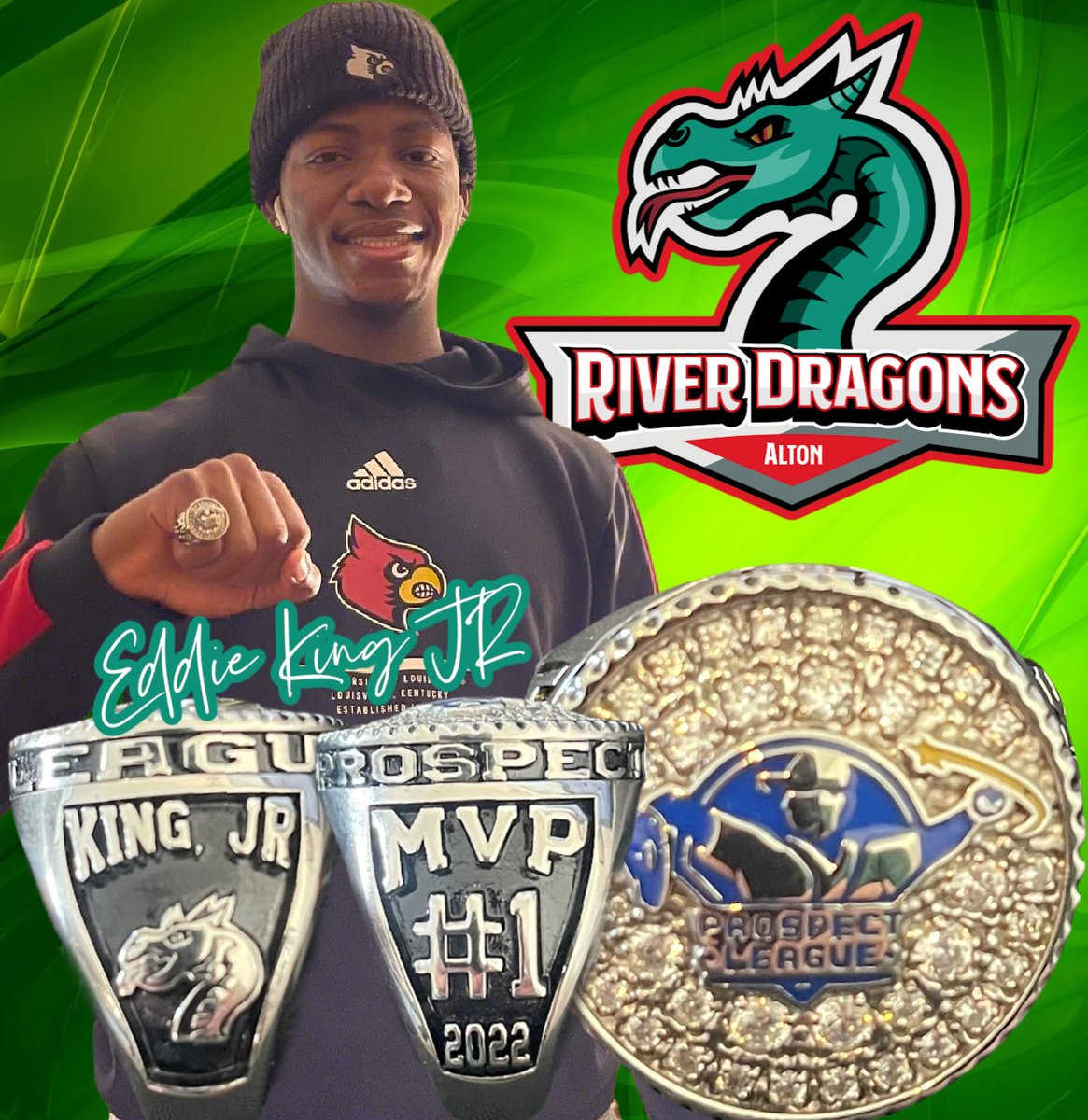 PLRiverDragons's tweet photo. Santa made a special delivery over the Holidays as Eddie King JR received his 2022 Mike Schmidt Player of the Year ring. https://t.co/Ho19u7Tmq6