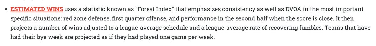 Peter_Bukowski's tweet image. The #Vikings have 6 Estimated Wins based on @fboutsiders' metric that measures situational performance relative to average. 

Every other team with 10+ wins has 10+ Estimated Wins. 

The #Packers have 7.1 Estimated Wins. They're 7-8. Right what you'd expect. 

I'll let you decide