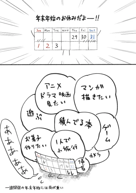 年末年始は毎年こう 