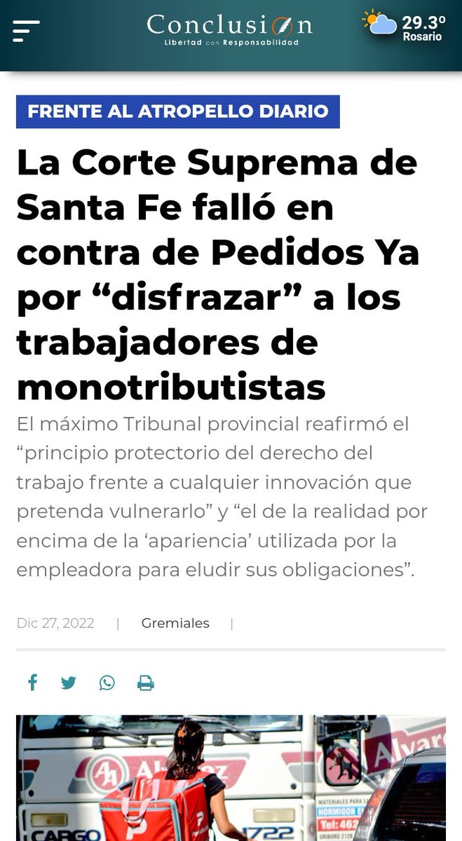 <a href="/pedidosya/">PedidosYa</a> mi pedido que es que los reconozcas como trabajadores. conclusion.com.ar/gremiales/la-c…