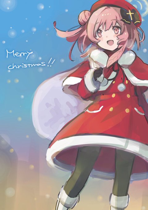 「merry christmas red dress」 illustration images(Latest)｜2pages