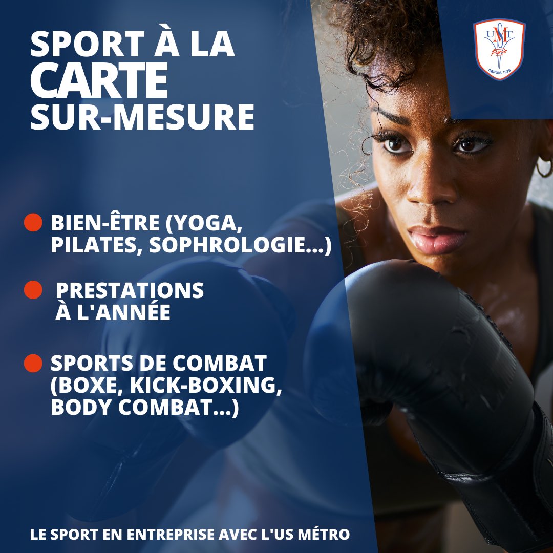 L’US Métro propose des animations sportives ponctuelles sur-mesure🔸🔹

Nos offres s’adaptent aux lieux et aux besoins ✨

Pour en savoir plus 📥 sportentreprise@us-metro.org