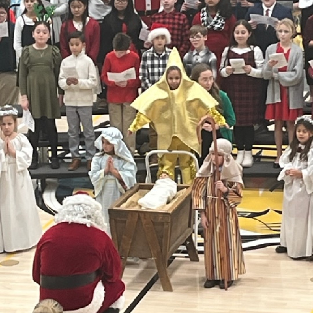Merry Christmas!  Before the holiday break, our #saintsandscholars shared their knowledge and love of the Nativity story with live presentations of Our Savior's birth!  Thank you to the students and faculty at <a href="/hgaschool/">HGA Regional School</a> for this beautiful Christmas program! Even Santa attended!