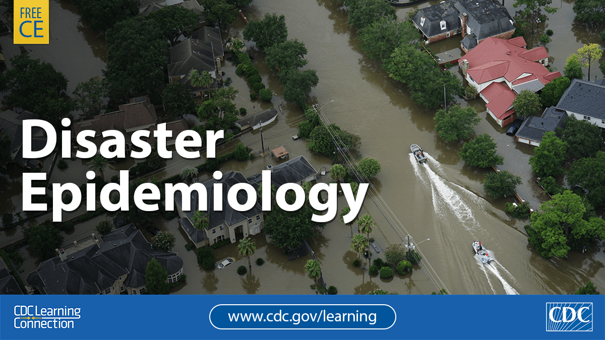 TRAIN.org (@phf_train) on Twitter photo Public health & emergency response professionals: Disaster epidemiology provides important data to inform response activities. Learn methods and tools to protect health during emergencies with this training. Free CE. <a href="/CDCEnvironment/">CDC Environment</a> bit.ly/3VCumss #CDCLearning Public health & emergency response professionals: Disaster epidemiology provides important data to inform response activities. Learn methods and tools to protect health during emergencies with this training. Free CE. <a href="/CDCEnvironment/">CDC Environment</a> bit.ly/3VCumss #CDCLearning