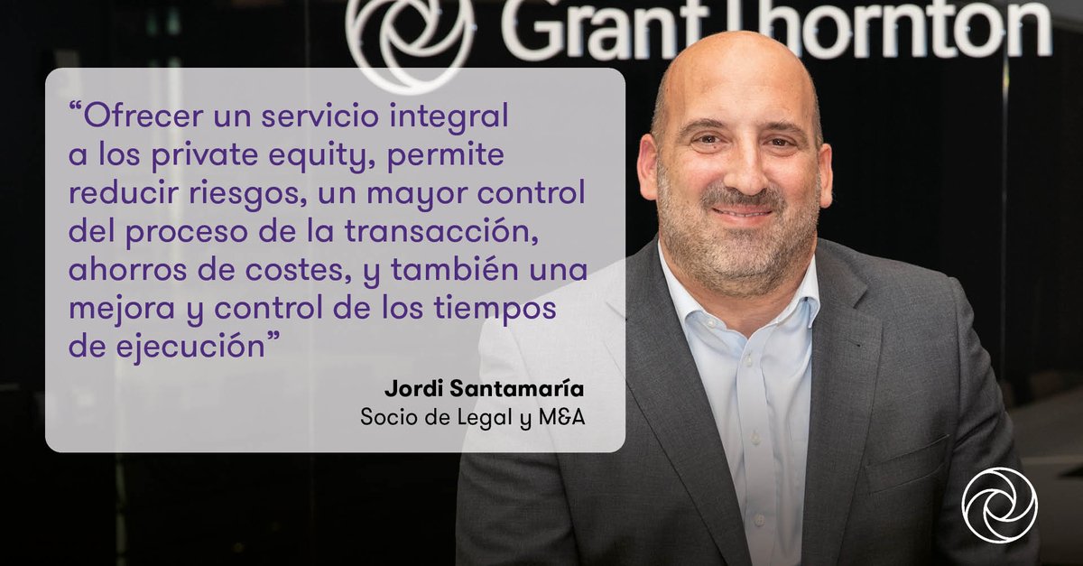 Grant Thornton España (@grantthorntonsp) on Twitter photo ¿Qué ventajas competitivas nos convierten en la gran alternativa para el #PrivateEquity y M&A?
<a href="/JordiSantama/">Jordi Santamaria</a> Socio de #Legal y M&A lo explica en este reportaje de Capital & Corporate 👉 ow.ly/M2eC50MczIQ ¿Qué ventajas competitivas nos convierten en la gran alternativa para el #PrivateEquity y M&A?
<a href="/JordiSantama/">Jordi Santamaria</a> Socio de #Legal y M&A lo explica en este reportaje de Capital & Corporate 👉 ow.ly/M2eC50MczIQ